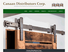 Tablet Screenshot of canaandistributors.com